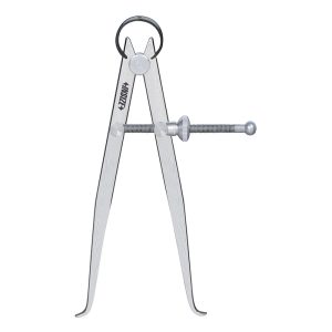 INSIZE 7261 Karbon Çelik Ayarlı Dış Pergeller