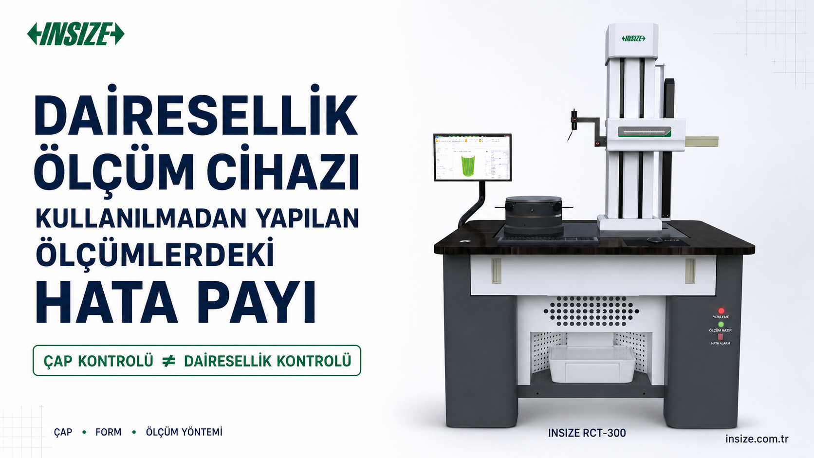 Dairesellik Ölçüm Cihazı Kullanılmadan Yapılan Ölçümlerdeki Hata Payı